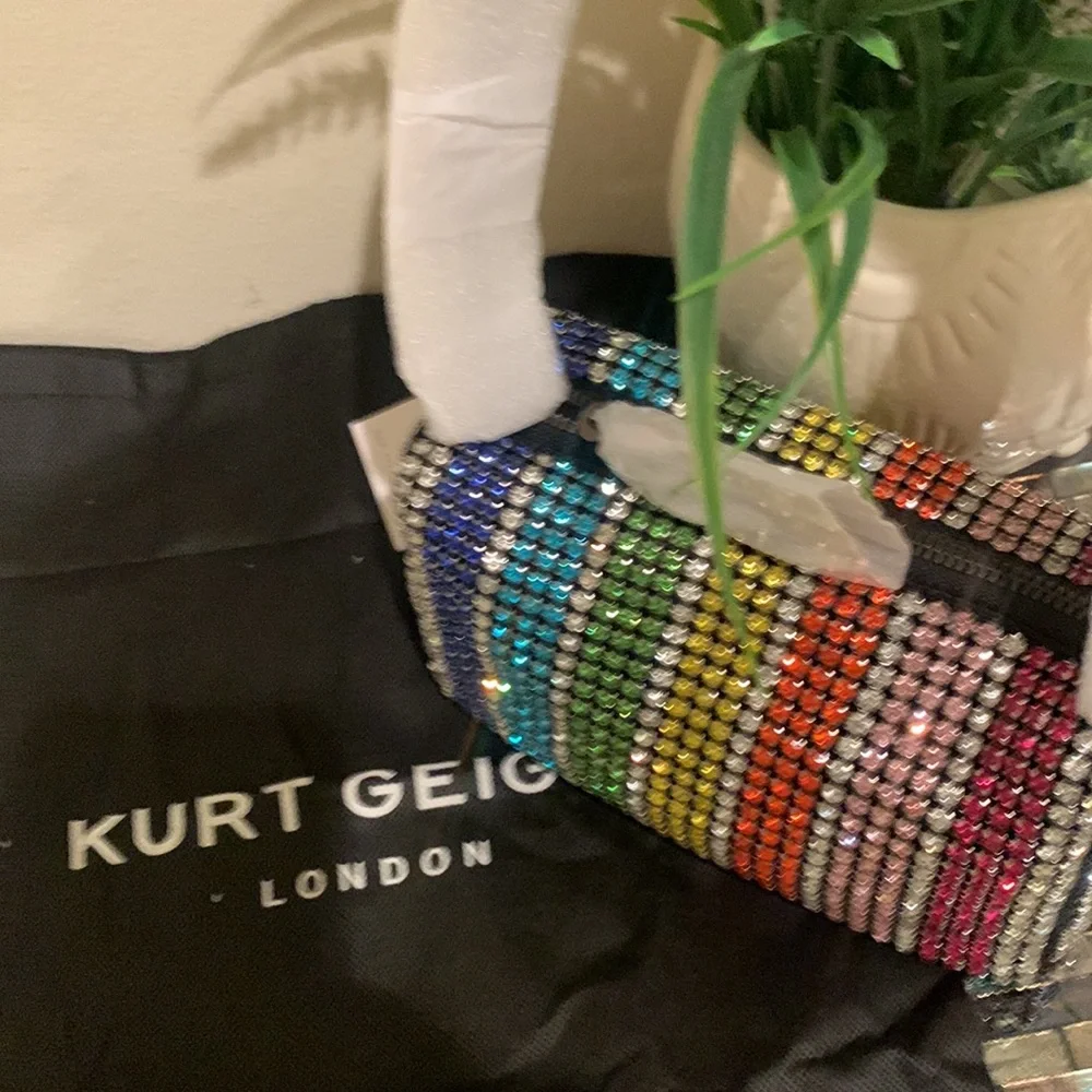 Kurt Geiger London Party Pochette Crystal Shoulder Bag - Picture 3 of 17